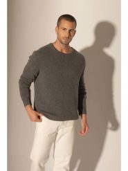 Perfect Cashmere Kaszmirowy sweter w kolorze antracytowym rozmiar: L. Czarne swetry męskie Perfect Cashmere, l, bez wzorów, z kaszmiru, bez kołnierzyka. Za 741.47 zł.