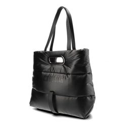 Czarna Torba Big Star Modna Pikowana Shopperka. Czarne torebki klasyczne damskie Big Star Accessories, z aplikacjami, ze skóry ekologicznej, pikowane, bez dodatków. Za 209.00 zł.