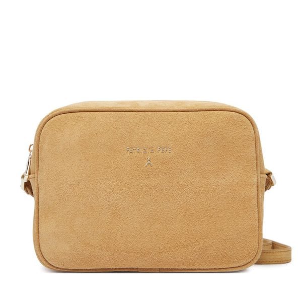 Torebka Patrizia Pepe. Brązowe listonoszki damskie Patrizia Pepe, bez wzorów, bez dodatków. Za 729.99 zł.