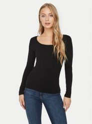 Vero Moda Bluzka Maxi My 10228809 Czarny Slim Fit. Czarne bluzki damskie Vero Moda, s, bez wzorów, z bawełny, bez ramiączek. Za 69.99 zł.