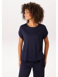 Aniston Koszulka w kolorze granatowym rozmiar: 46. Niebieskie t-shirty damskie Aniston, bez wzorów, bez kołnierzyka. Za 61.46 zł.
