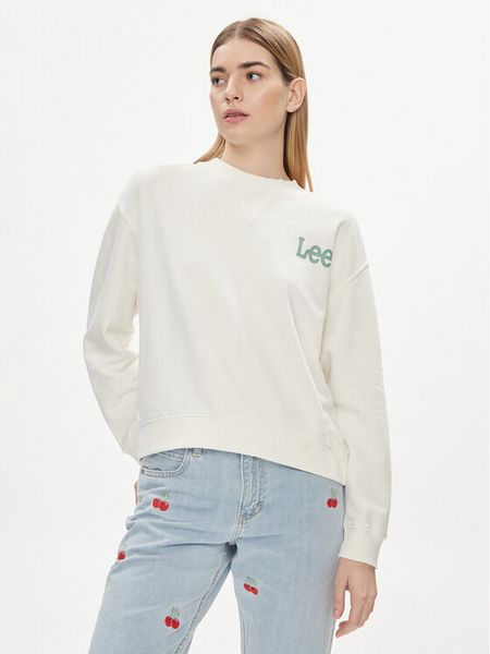Lee Bluza Essential 112350242 Écru Relaxed Fit. Bluzy bez kaptura damskie Lee, m, z bawełny. Za 179.99 zł.