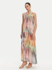 LOLA CASADEMUNT Sukienka letnia LS2516027 Kolorowy Relaxed Fit. Sukienki damskie lola casademunt, na lato, xl, bez wzorów, z wiskozy, bez kołnierzyka, bez ramiączek. Za 499.99 zł.