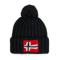 Czapka Napapijri. Czarne czapki męskie Napapijri, na zimę, bez wzorów. Za 219.99 zł.