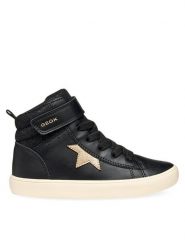 Geox Sneakersy J Gisli Girl J564NC 054AS C9BB5 S Czarny. Czarne buty sportowe dziewczęce Geox, bez wzorów, ze skóry, bez zapięcia. Za 229.99 zł.