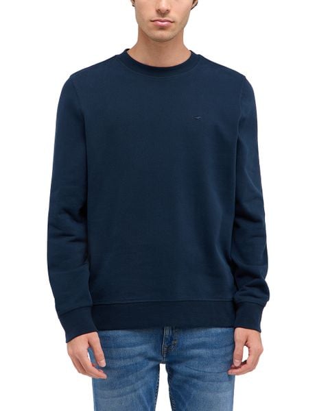 Męska Bluza Nierozpinana Mustang Style Clio Dark Sapphire 1016254 4136. Niebieskie bluzy bez kaptura męskie Mustang, m. Za 149.99 zł.