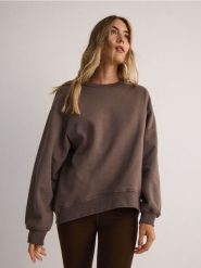 Bluza oversize - brązowy. Brązowe bluzy bez kaptura damskie Reserved, l, z bawełny. W wyprzedaży za 49.99 zł.
