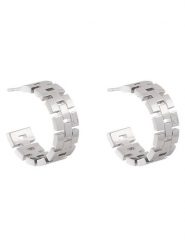 Calvin Klein Kolczyki 35000249 Srebrny. Szare kolczyki damskie CALVIN KLEIN, metalowe. Za 259.99 zł.