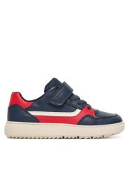 Geox Sneakersy J Theleven J56LDD 054FU C0735 S Granatowy. Niebieskie buty sportowe chłopięce Geox, ze skóry, bez zapięcia. Za 169.99 zł.
