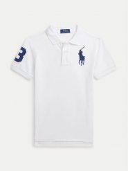 Polo Ralph Lauren Polo 323708861112 Biały Regular Fit. Białe t-shirty chłopięce Polo Ralph Lauren, bez wzorów, z bawełny, bez ramiączek. Za 279.99 zł.
