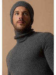 Perfect Cashmere Kaszmirowa czapka "June" w kolorze szarym rozmiar: onesize. Szare czapki zimowe damskie Perfect Cashmere, z kaszmiru. Za 121.99 zł.