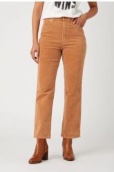 WRANGLER damskie spodnie sztruksowe WIDE WEST TAN W2H2A2H20 112141313. Spodnie materiałowe damskie Wrangler, bez wzorów, ze sztruksu. Za 179.99 zł.