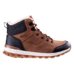 Buty Iguana Geleb Mid Wp 92800442456 brązowe. Brązowe buty trekkingowe męskie na zimę, z futra, bez zapięcia. Za 386.39 zł.