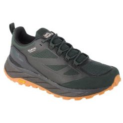 Buty Jack Wolfskin Terraventure Texapore Low M 4051621-4161 zielone. Zielone buty trekkingowe męskie z materiału, bez zapięcia, trekkingowe. Za 750.19 zł.