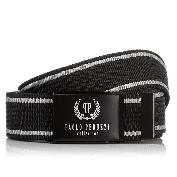 CZARNY PASEK MĘSKI PAOLO PERUZZI PW-10-115 cm. Czarne paski męskie bez wzorów. Za 34.00 zł.