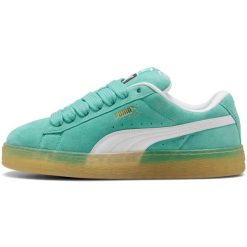Buty sportowe męskie Puma Suede Xl Ocean. Białe buty sportowe na co dzień męskie Puma, z zamszu, bez zapięcia, trekkingowe, Puma Suede. Za 390.00 zł.
