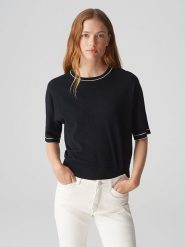 OPUS Sweter w kolorze czarnym rozmiar: 34. Czarne swetry klasyczne damskie Opus, bez kołnierzyka. Za 121.99 zł.