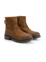 TRAVELIN' Skórzane botki "Honefoss" w kolorze jasnobrązowym rozmiar: 41. Brązowe botki damskie Travelin', bez obcasa, bez zapięcia. Za 561.95 zł.