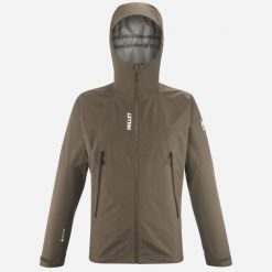 Kurtka trekkingowa męska MILLET Seneca Gtx 3L Jkt M. Brązowe kurtki outdoor męskie Millet, l, bez wzorów, z gore-texu, z kapturem. Za 1,291.00 zł.