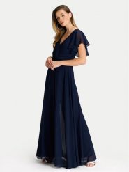 Swing Kombinezon 3AJ00400 Granatowy Regular Fit. Niebieskie kombinezony damskie Swing, bez wzorów, z syntetyku, bez kołnierzyka, bez ramiączek. Za 799.99 zł.