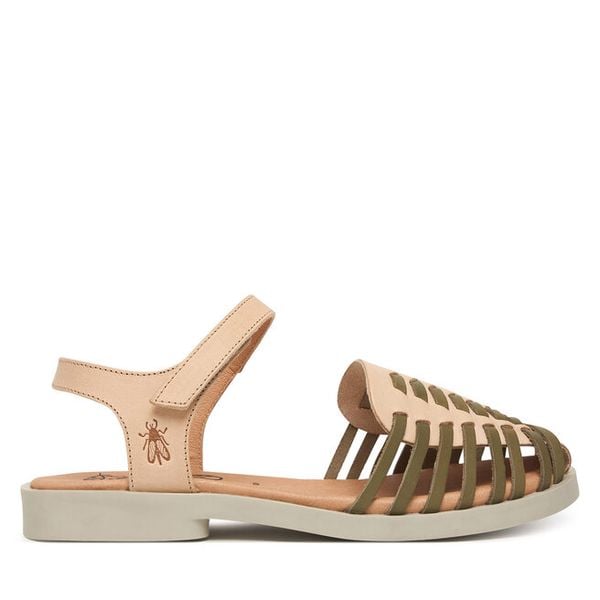 Sandały Fly London. Białe sandały damskie Fly London, bez wzorów, bez obcasa, na płaskiej podeszwie. Za 459.99 zł.