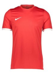 Nike Koszulka piłkarska w kolorze czerwono-białym rozmiar: XXL. Białe t-shirty sportowe męskie Nike, xxl, z materiału, bez ramiączek, outdoorowe. Za 57.06 zł.