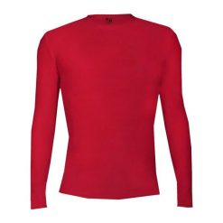 Koszulka z długim rękawem Pro Compression Adults Men Round Neck Undershirt. Czerwone bluzki sportowe damskie BADGER SPORT, m, bez wzorów, bez ramiączek. Za 215.95 zł.