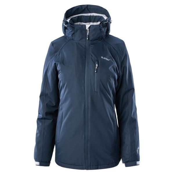 Kurtka damska ocieplana Hi-Tec Lady Orebro II - granatowa, Rozmiar L. Brązowe kurtki damskie Hi-tec, na zimę, l, bez wzorów. Za 209.99 zł.