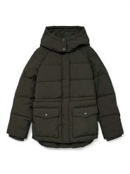 Vero Moda Kurtka zimowa w kolorze khaki rozmiar: S. Brązowe kurtki damskie Vero Moda, na zimę, s, bez wzorów, z puchu, bez kaptura. Za 144.92 zł.