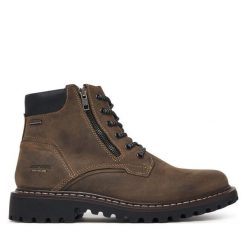 Trapery Josef Seibel. Szare buty zimowe męskie Josef Seibel, bez zapięcia. Za 539.99 zł.