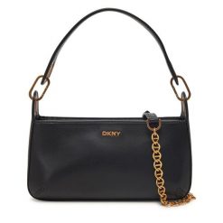 Torebka DKNY. Czarne torebki klasyczne damskie DKNY, bez wzorów, bez dodatków. Za 529.99 zł.
