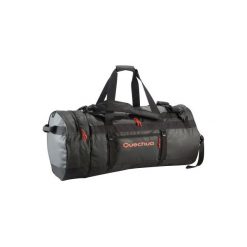 Torba trekkingowa 120 l. Czarne torebki klasyczne damskie QUECHUA, bez wzorów, z materiału, bez dodatków. Za 249.99 zł.
