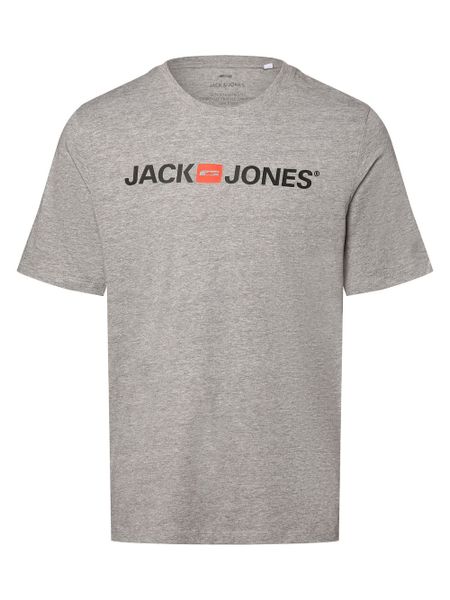 Jack & Jones T-shirt Mężczyźni Dżersej szary, S. Szare t-shirty męskie Jack & Jones, m, bez wzorów, z dżerseju, bez kołnierzyka. Za 64.95 zł.