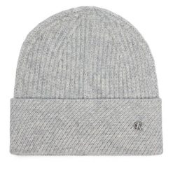 Czapka Calvin Klein. Szare czapki zimowe damskie CALVIN KLEIN. Za 169.99 zł.