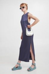 Sukienka maxi Ellie SAMSØE SAMSØE. Sukienki damskie Samsoe & Samsoe, xs, bez wzorów, bez kołnierzyka, bez ramiączek, maxi. W wyprzedaży za 399.50 zł.