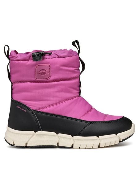 Geox Śniegowce J Flexyper Girl B Ab J46APB 0FU54 C8062 S Różowy. Czerwone kozaki dziewczęce Geox, bez wzorów, ze skóry, bez obcasa. Za 219.99 zł.