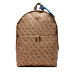Plecak Guess. Brązowe plecaki męskie Guess, z aplikacjami. Za 379.99 zł.