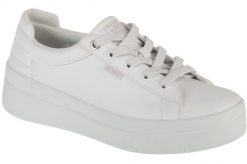 Buty sportowe Sneakersy damskie, Bobs Dvine Sky - Main Step. Białe buty sportowe na co dzień damskie Skechers, bez wzorów, z materiału, trekkingowe. Za 249.99 zł.