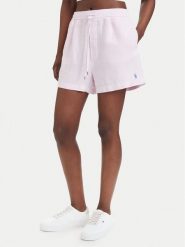 Polo Ralph Lauren Szorty materiałowe 211A12950007 Różowy jasny Relaxed Fit. Czerwone szorty damskie Polo Ralph Lauren, bez wzorów, ze lnu. Za 769.99 zł.