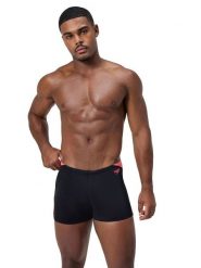 Speedo Szorty kąpielowe "End+ Hyperboom" w kolorze czarno-koralowym rozmiar: 6. Czarne szorty sportowe męskie Speedo, z materiału, outdoorowe. Za 100.75 zł.