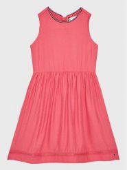 Tommy Hilfiger Sukienka codzienna Ceremonial KG0KG07020 M Różowy Regular Fit. Czerwone sukienki dziewczęce Tommy Hilfiger, bez wzorów, z wiskozy, bez ramiączek. Za 499.99 zł.
