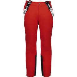 Spodnie narciarskie męskie CMP 3W17397N. Czerwone spodnie materiałowe męskie CMP, bez wzorów, sportowe. Za 499.99 zł.