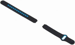 Pasek do Garett Fit Audio czarno-niebieski. Czarne paski męskie GARETT, bez wzorów. Za 49.00 zł.