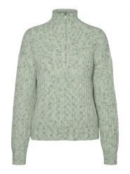 Vero Moda Sweter w kolorze zielonym rozmiar: XL. Zielone golfy damskie Vero Moda, xl, bez wzorów, ze splotem, bez ramiączek. Za 87.81 zł.