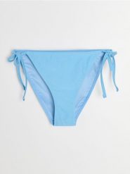 Dół od bikini wiązany po bokach - błękitny. Niebieskie bikini damskie Sinsay, bez wzorów. Za 9.99 zł.