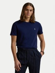 Polo Ralph Lauren T-Shirt 710671438404 Granatowy Slim Fit. Niebieskie koszulki polo męskie Polo Ralph Lauren, m, bez wzorów, z bawełny, bez ramiączek. Za 239.99 zł.