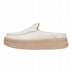 HeyDude Damskie Mokasyny Austin Lift Espadrille Woven. Białe mokasyny damskie Hey dude, z materiału. Za 379.00 zł.