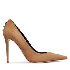 Szpilki Elisabetta Franchi. Brązowe szpilki Elisabetta Franchi, bez wzorów, bez obcasa. Za 2,649.00 zł.