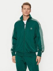 Adidas Bluza adicolor Classics Firebird JP2543 Zielony Loose Fit. Zielone bluzy bez kaptura męskie Adidas, m, z syntetyku. Za 339.99 zł.