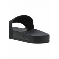 Klapki unisex PUMA Leadcat 2.0. Czarne klapki damskie Puma, bez wzorów, z materiału, bez obcasa. Za 129.99 zł.